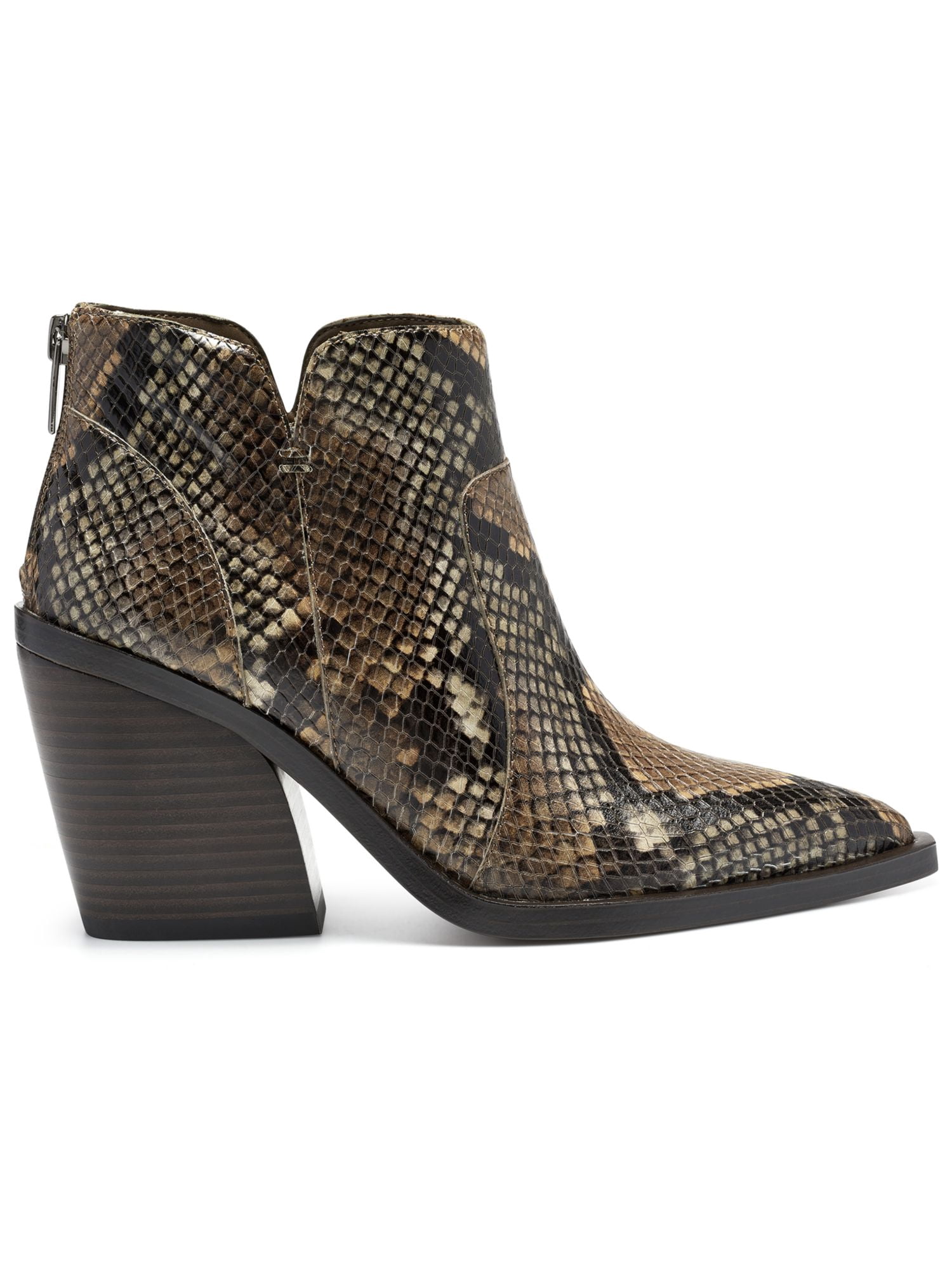 VINCE CAMUTO Womens Brown V-Notch 