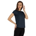 thumbnail image 2 of Inkmeso T-Shirt à Manches Courtes Uni pour Femmes Coupe Régulière Décontractée T-shirts Basiques Doux, 2 of 7