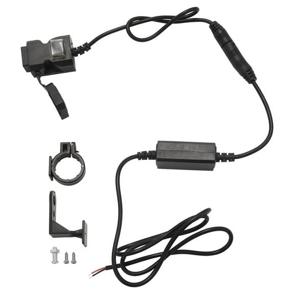 12V Waterproof Motorcycle Dual-USB Charger Power Socket Adapter