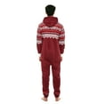 thumbnail image 6 of Men One Piece Non Footed Printed Pajamas, Adult Sleepwear with Hood Unisex Playsuit, 6 of 6