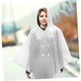 thumbnail image 3 of HUGFEGWE 2 Pcs Imperméable à Capuche pour Adulte Poncho de Pluie Extérieur avec Capuches pour Adulte Poncho de Pluie Réutilisable CJB91-73159, 3 of 9