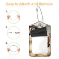 thumbnail image 2 of Horse Square PU Leather Luggage Tags - 2 Pack with Privacy Cover and Stainless Steel Ring - Suitable for Travel, Backpack, Handbag - Suitcase Tags, Travel Tag, 2 of 7