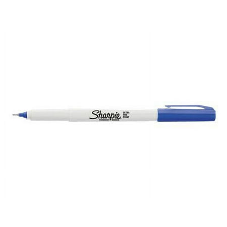 UPC: 0804551903052 | Sharpie Ultra Fine Point – Marker – permanent – for metal plastic – blue – ultra fine (pack of 24)