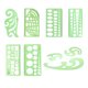 thumbnail image 1 of Conjunto de plantillas de dibujo Regla DIY plantillas para estudiantes herramienta de círculo de dibujo, 1 of 5