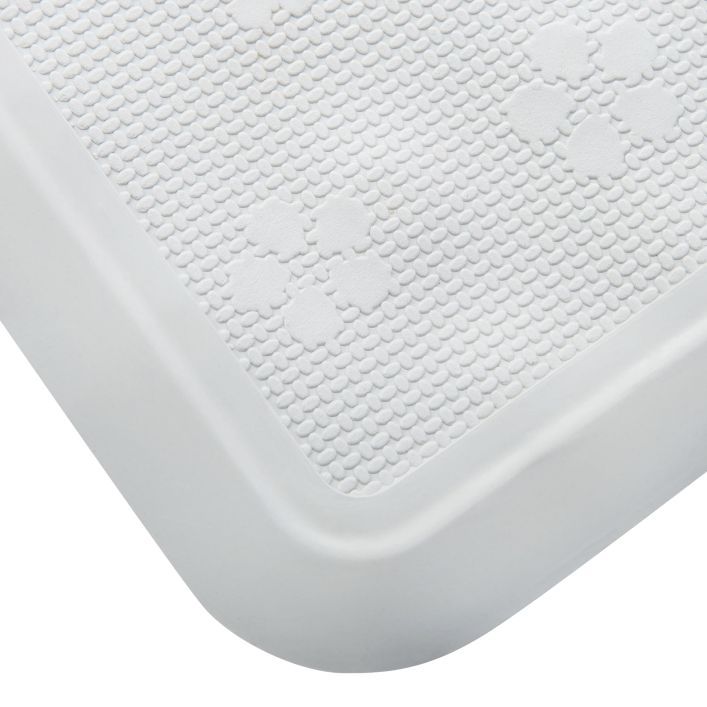 Bath Bliss Large Bath Mat in White