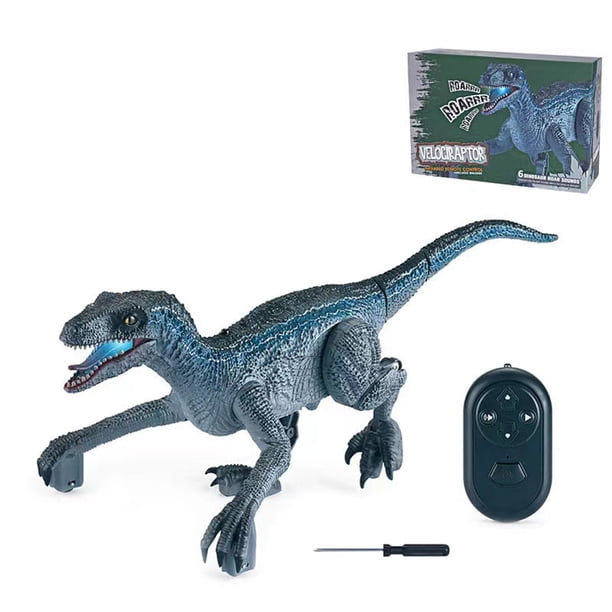 Juguetes De Dinosaurio Con Control Remoto, Juguetes De Dinosaurio De Simulación Con Luz Led Para Caminar, Regalo De Navidad Para Niños Y Niñas Noticed FN007243-01