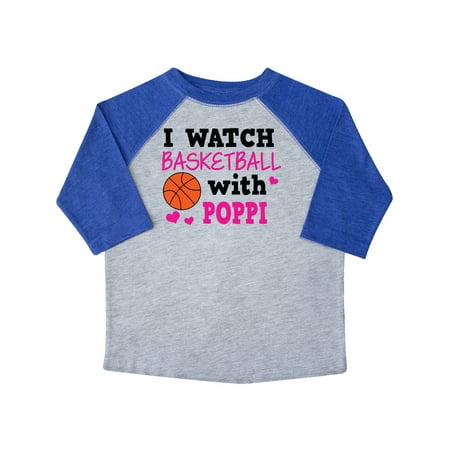 

Inktastic I Watch Basketball with Poppi Gift Toddler Toddler Girl T-Shirt