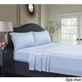 thumbnail image 1 of Tribeca Living BAMB300SSFUBL 300 TC Rayon from Bamboo Deep Pocket Sheet Set, Full, Spa Blue, 1 of 4