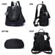 thumbnail image 2 of Mochila para mujer, bolso impermeable de nailon antirrobo, bolso de hombro ligero, 2 of 5