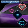 thumbnail image 3 of Solar Heart-Shaped Ambient Light Ip65 Waterproof Led Car Decoration Auto Day-Charge, 5 Modes, Romantic Gift for Christmas, Valentine's Day, Anniversary, Date Night, 3 of 8