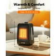 thumbnail image 5 of NFTIGB 1500W PTC Space Heater Portable Desktop Electric Heaters for Home, Ceramic Fast Heating, New, 5 of 7