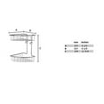 thumbnail image 3 of Smedbo RK377 House Soap Basket Corner 2 Level in Polished Chrome, 3 of 3