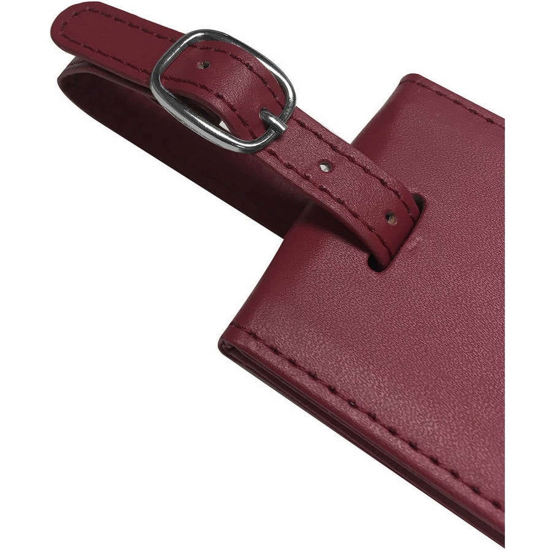 Magnetic Luggage Tag, 2pk, Red TR1260RD - Includes Plate for engravings
