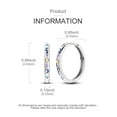 thumbnail image 2 of MULA European Original Colorful Starry Sky 925 Sterling Silver Hoop Earrings CZ For Women Jewelry Birthday Gift, 2 of 6