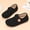 Black, variant on Fuzzy Slippers Women Men Comfy Diabetic House Slippers Soft & Cozy Barefoot House Shoes Adjustable