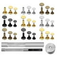 thumbnail image 2 of 360 Ensembles de Rivets Ronds Double Face 6mm 8mm pour Pavage en Cuir + Kit d'Outils d'Installation + Pinces, 2 of 8