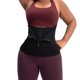 thumbnail image 4 of Mujer Entrenador De Cintura Corsé Cremallera Gancho Fajas Doble Control Body Shaper Barriga Cintura Cincher-XL-Negro, 4 of 5