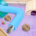 thumbnail image 3 of OULII 3Pack Khaki Plastic Hiding Tunnel Toys with Grass Balls Included, 3 of 8