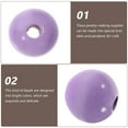 thumbnail image 3 of DECOMELODY DIY Jewelry Making Beads Purple Wood 100Pcs 0.63X0.63X0.63In, 3 of 10