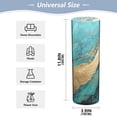 thumbnail image 3 of Turquoise Gold Marble Flower Vase 11.8x3.9 inch Vases Clear Non Breakable Plastic for Modern Home Wedding Decor, 3 of 6