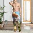 thumbnail image 4 of KLL Mens Pajama Pants for Men,Mens Lounge Pants,Funny Gifts for Men,Men's Pajama Bottoms-Cute Mushroom Town, 4 of 5
