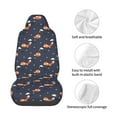 thumbnail image 4 of Honeii Cartoon Fox Print Car Seat Cover,Car Interior Covers,Universal Fit Seat Protector, Compatible with Most Cars, SUVs, Trucks, and Vans, 4 of 5