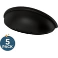 thumbnail image 2 of czcpp-P34702K-FB-B Poignées de Tiroir d'Armoire 3 Pouces (76mm), Noir, Lot de 5, 2 of 4