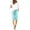 Z01-Mint Green, variant on MUXiin Women's Elastic Waist Knee Length Casual Cotton Bermuda Shorts with Drawstring