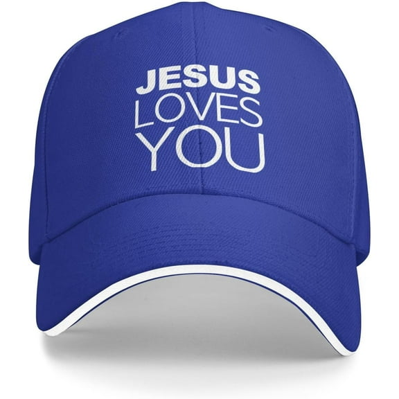Jesus loves You Baseball Cap Summer Sun Hat Gift Women Trucker Hat Snapback Hat Men Dad Hat Black