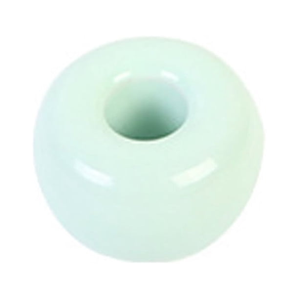 Fiudx Mini Portacepillos de Cerámica, Diseño Compacto, Fácil de Limpiar, Almacenamiento Higiénico, Portalápices Versátil, Organizador para Baño o Escritorio, Blanco, Azul y Rosa, Tamaño 3,8 X 2,7 Cm.