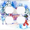 thumbnail image 3 of Metal Light Switch Plate Cover Snowman Reindeer Christmas Cabin SNO002, 3 of 14