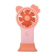 thumbnail image 2 of weibbin Mini Cat Shaped Handheld Fan with Colorful Lights USB Rechargeable Pocket Sized Portable Quiet Cooling, 2 of 5