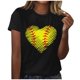 thumbnail image 1 of Blusa informal de manga corta con cuello redondo y estampado suelto de verano para mujer con estilo OAVQHLG3B Store  lin121212, 1 of 4