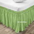thumbnail image 2 of SGI Bedding 18 Inch Wrap Around Bedskirt | Microfiber Wrap Around Bed Skirt | Fade-Resistant, Wrinkle-free, Anti-static, Decorative, Extra Storage Space, Clutter-Free | Wyoming King, Sage, 2 of 7
