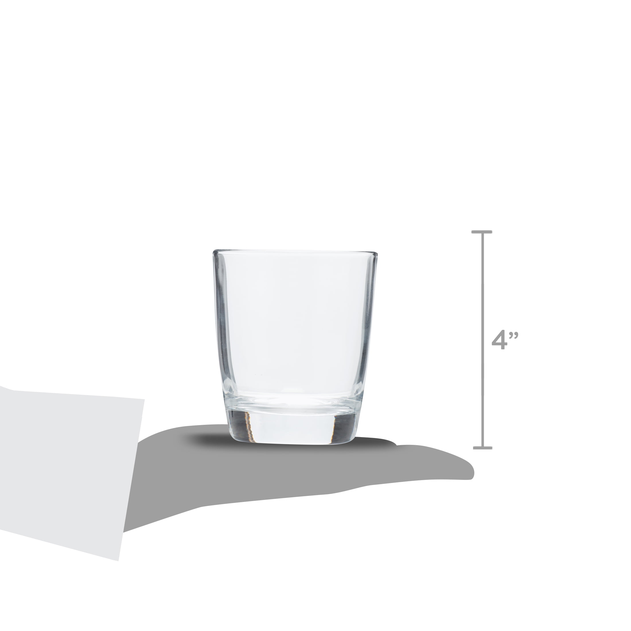 Mainstays Radiant Glass Drinkware Set, 16 Piece Set, 16 Ounce & 12 Ounce 