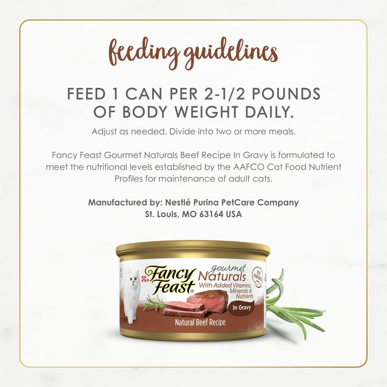 Fancy feast nutritional information sales