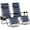 Navy Blue, variant on Memoryfield Zero Gravity Chair Set of 2, Outdoor Patio Lounge Chairs with Pillow & Cup Holder Tray, Chairs for Beach, Deck, Yard, Garden, Multicolor