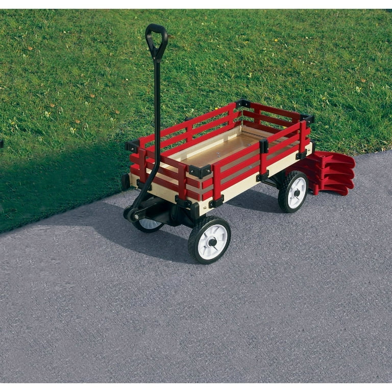Millside Industries All Season Convertible Wood Wagon Cart with