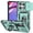 Green, variant on Kryonix for Motorola Moto G Power 2026 6.8” case,Military Grade Drop Impact,360 Metal Rotating Ring Kickstand Holder,Camera Lens Slide Protection Case,Armor Shockproof Case,TPU Bumper,Red