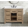 thumbnail image 2 of Ari Kitchen & Bath Lauren 42" Solid Wood Bathroom Vanity, Italian Carrara Marble Countertop, 2 of 9