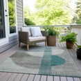thumbnail image 3 of Dalyn Rugs Machine Washable Indoor/Outdoor Chantille Teal 5' x 7'6" Rug, 3 of 9