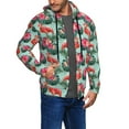 thumbnail image 2 of Naloa Palm Leaves Flamingo Men’s Hoodies, Zip up Hoodie, Sweatshirts,Hoodies for Men Sizes S-3XL-3X-Large, 2 of 5