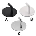 thumbnail image 4 of Toystoory Colgador de pared autoadhesivo para baño de Hotel, paño de cocina, ropa, bufanda, paraguas, punzón, soporte de gancho Almacenamiento y organización del hogar Blanco, 4 of 6