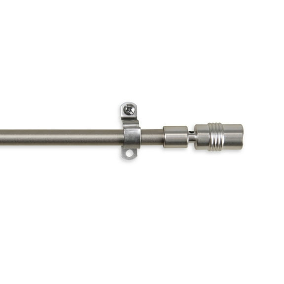 Drum Curtain Rod 7/16 inch 28-48 inch - Satin Nickel