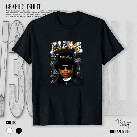 West Coast Rap Icon Eazy E Tribute 90s Old School Legend Unisex T-Shirt V11329, up to size 5XL