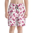thumbnail image 2 of Cauagu Girl Butterfly Print Swim Trunks for Men,Youth Boys Swim Shorts Compression Liner Beach Shorts Boys' Swimming Shorts 7-20 Years Bathing Suit-Large, 2 of 7