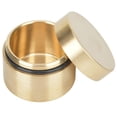 thumbnail image 4 of Round Storage Box Pill Case Outdoor Waterproof Brass Case, Full Sealed Brass Container Outdoor Waterproof Leakproof Mini Accessories Container for Outdoor Travel  School, 4 of 8