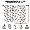 thumbnail image 2 of Blackout Kids Curtains,White Cartoon Dinosaurs Names Pattern Childrens Insulated Curtains Set Of 2,Bedroom Essentials,Toddler Room Decor 42"x63", 2 of 5