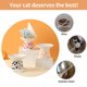thumbnail image 5 of Cuencos elevados de cerámica para gatos, cuencos elevados para comida o agua, sin estrés, prevención de reflujo, aptos para lavavajillas y microondas, sin plomo ni cadmio, 5 of 7