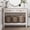 Grayish White, variant on May in Color Rattan Console Table, Boho Farmhouse Entryway Table with Storage Shelf, for Living Room, Hallway, Entryway, Grayish White